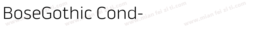 BoseGothic Cond字体转换